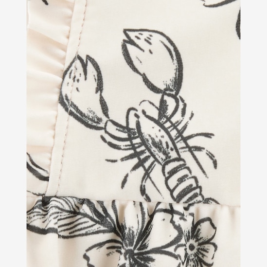 Maiô bebê verão na praia off-white | Carter's