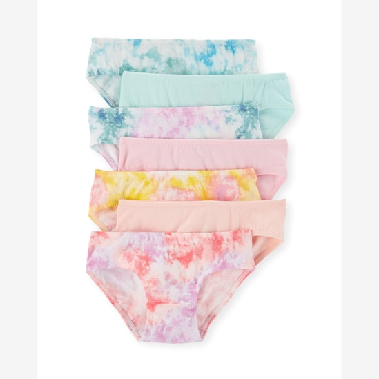 Kit calcinha infantil 7 peças tie-dye multicor | Carter's