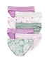 Kit calcinha infantil 7 peças listras e floral multicor | Carter's