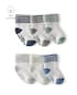 Kit meia bebê 6 pares fleece com listras multicor | Carter's