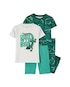 Pijama bebê 4 peças lagarto na floresta multicor | Carter's