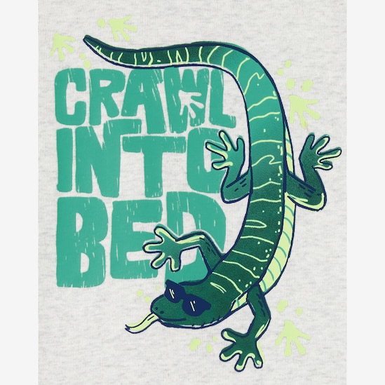 Pijama bebê 4 peças lagarto na floresta multicor | Carter's