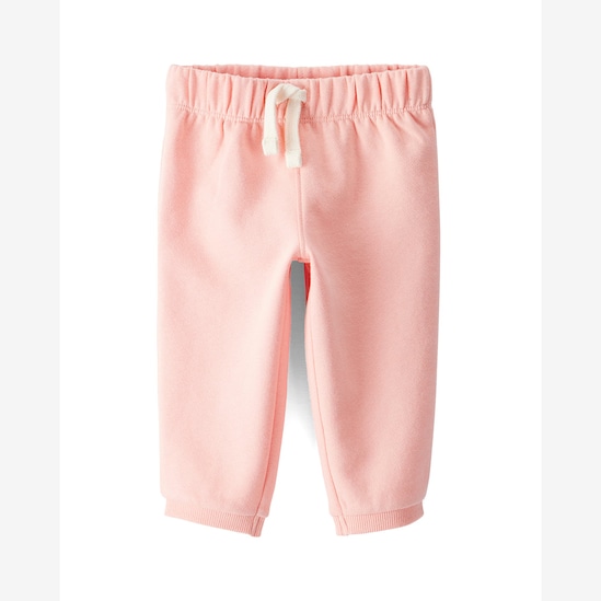 Calça de moletom bebê cós de elástico rosa | Carter's