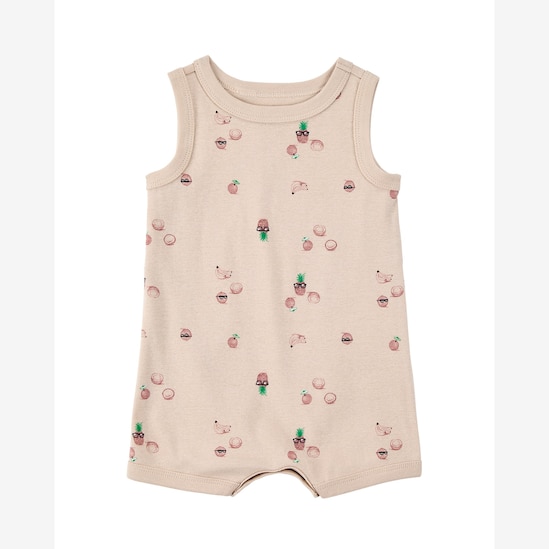 Macaquinho bebê frutinhas marrom | Carter's