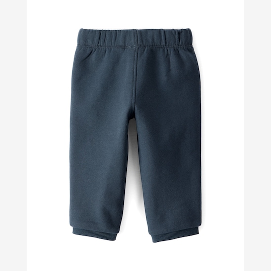 Calça de moletom bebê cós de elástico azul | Carter's