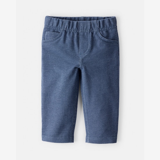 Calça jeans bebê malha denim médio | Carter's