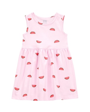 Vestido infantil evasê melancia rosa | Carter's