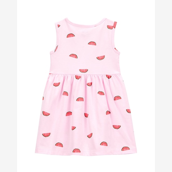 Vestido infantil evasê melancia rosa | Carter's