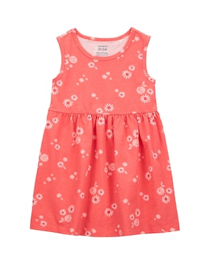 Vestido infantil evasê flores do campo vermelho | Carter's