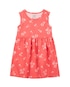 Vestido infantil evasê flores do campo vermelho | Carter's