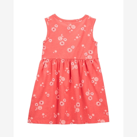 Vestido infantil evasê flores do campo vermelho | Carter's