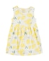Vestido infantil evasê limão branco | Carter's