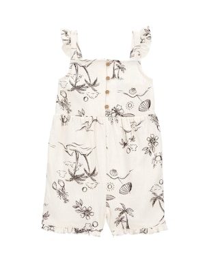 Macaquinho infantil praia no verão off-white | Carter's