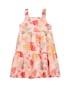 Vestido infantil evasê floral tropical rosa | Carter's