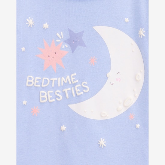 Pijama bebê 4 peças estrelinhas e lua lilás | Carter's