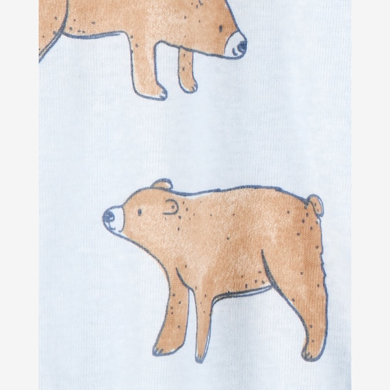 Kit macacão bebê 2 peças com pezinho urso multicor | Carter's