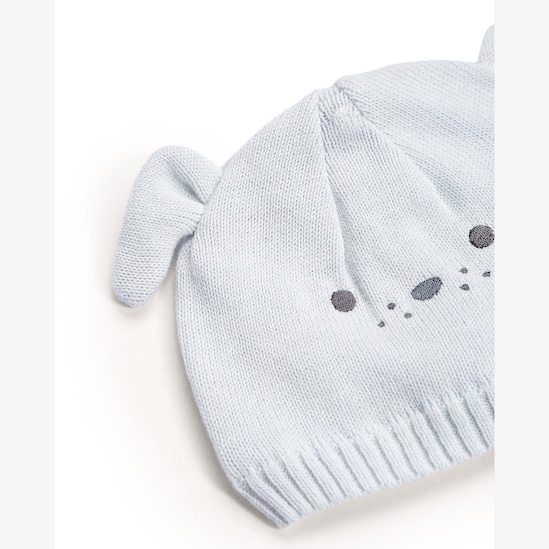 Kit touca bebê com pantufa ursinho - azul | Carter's