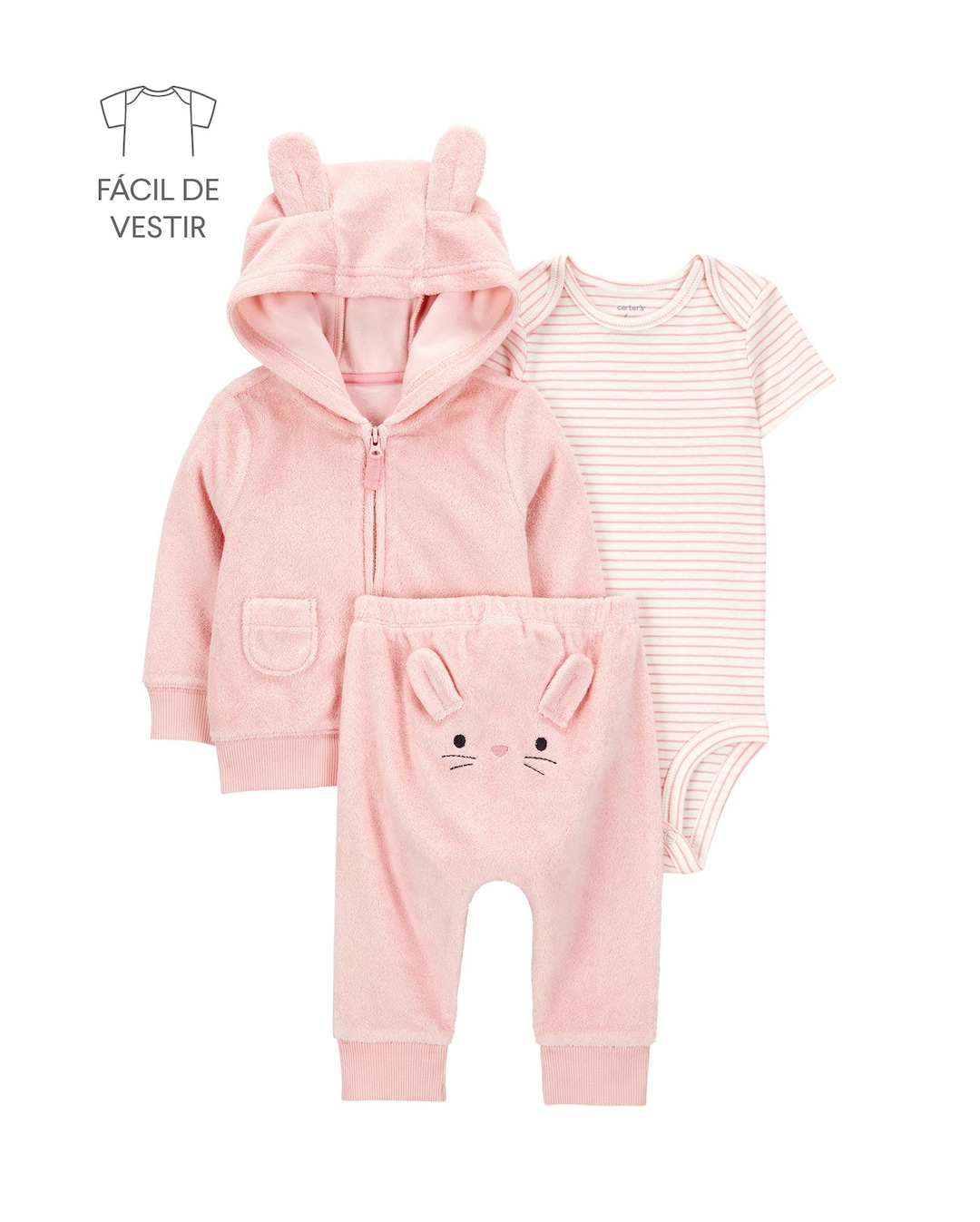 Conjunto longo bebê 4 peças atoalhados - Multicor | Carter'sde R$199,99 porR$ 169,9915% OFF