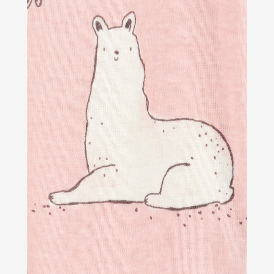 Kit macacão bebê 2 peças com pezinho lhama multicor | Carter's