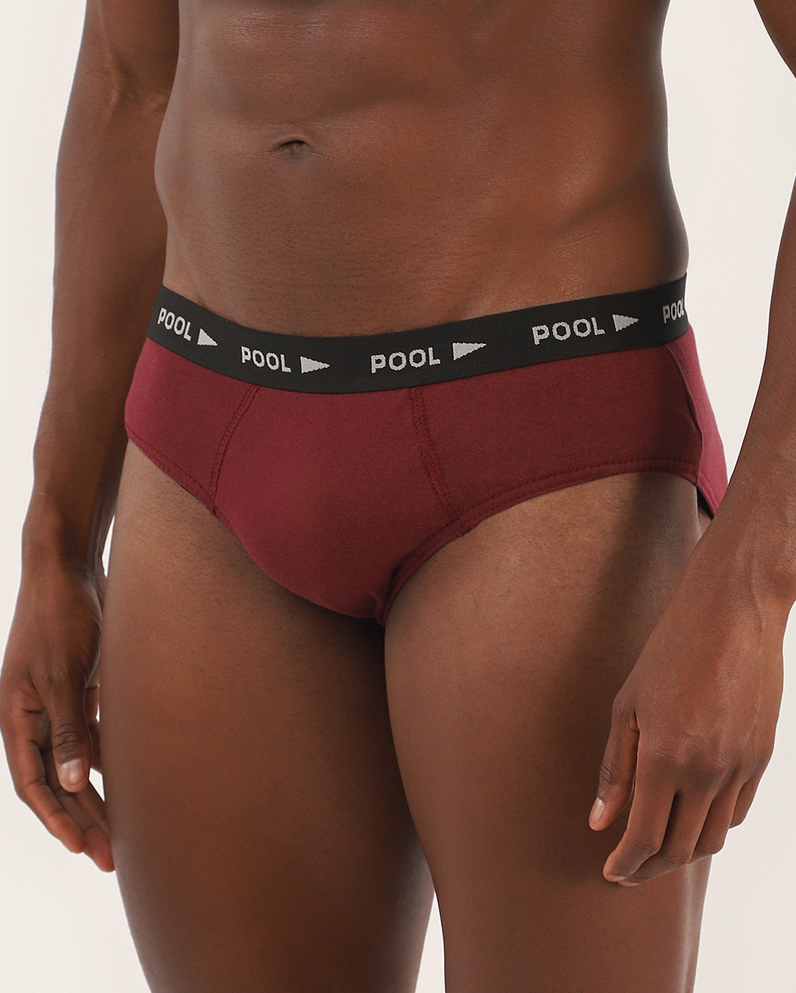 Kit cueca slip 3 peças cós de elástico - multicor
