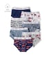 Kit cueca infantil 7 peças slip carros multicor | Carter's