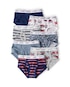Kit cueca infantil 7 peças slip carros multicor | Carter's