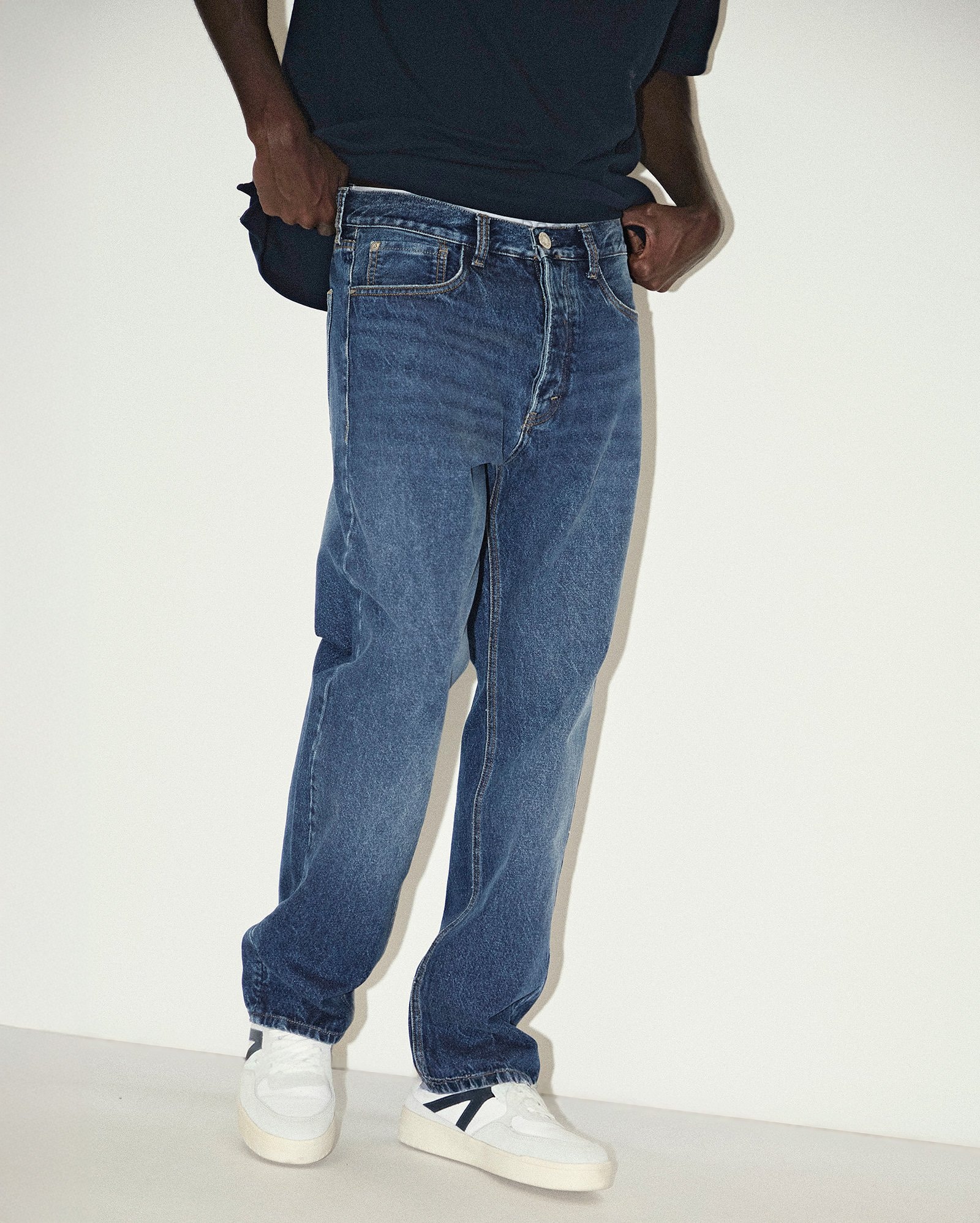 Calça jeans masculina relaxed estonada - Jeans Médio | Pool Jeans — foto 2