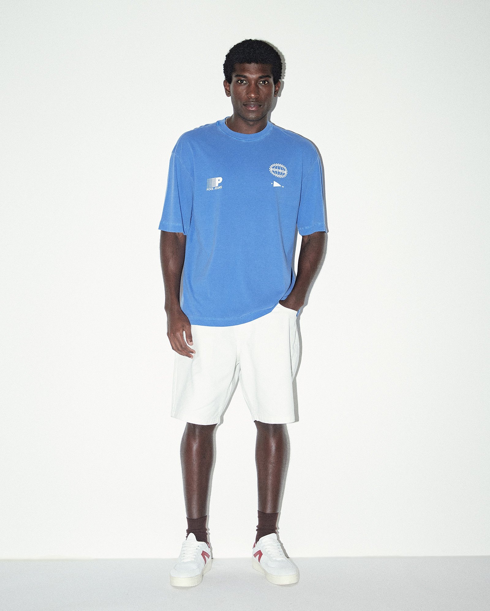 Bermuda sarja masculina loose - branca | Pool Jeans