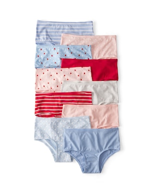 Kit calcinha infantil 10 peças listras e morango multicor | Carter's