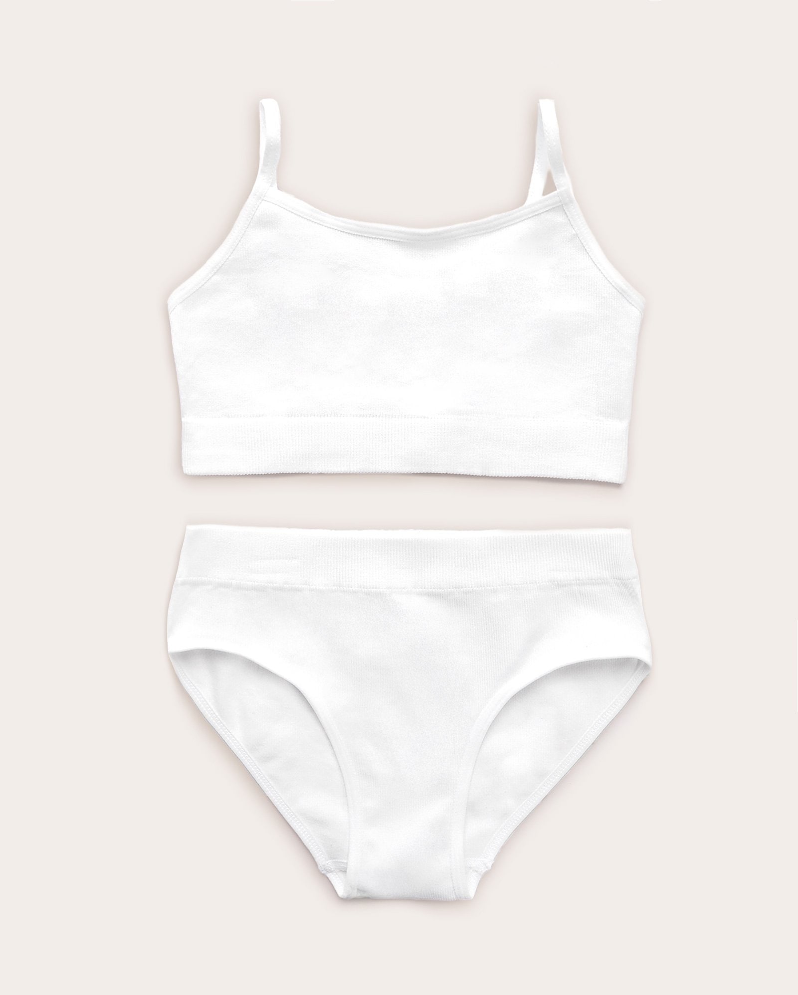 Conjunto infantil top e calcinha 8-14A - Branco