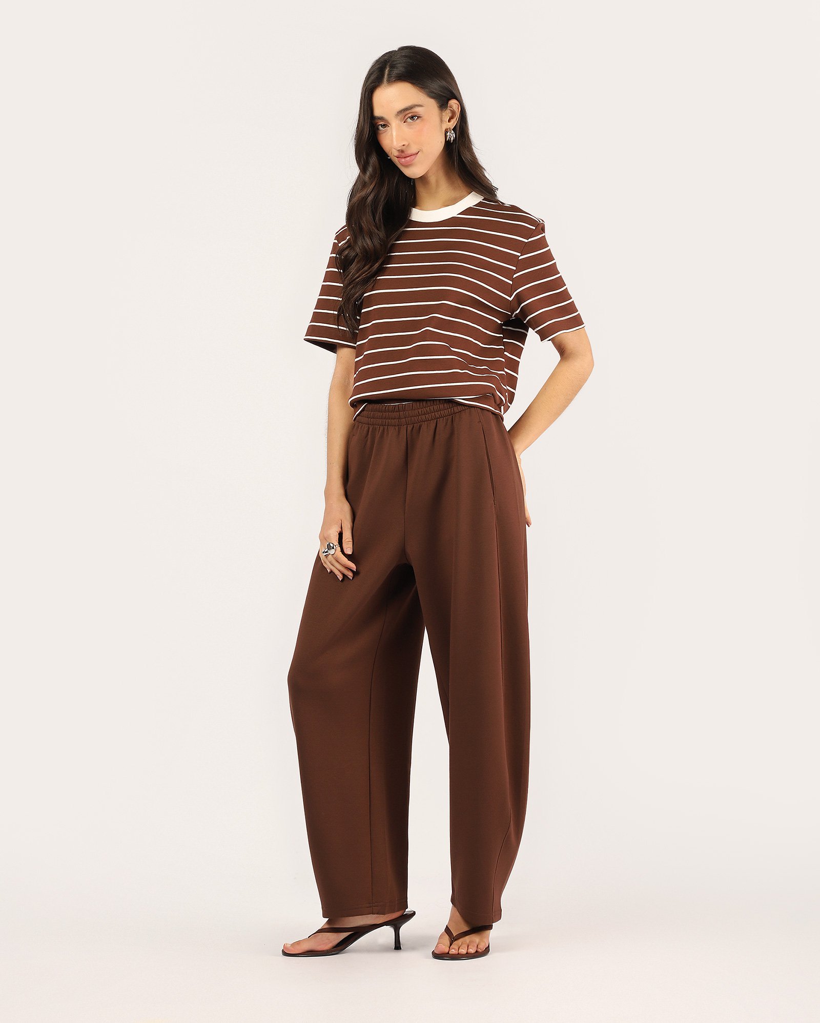 Calça moletom feminina - Marrom