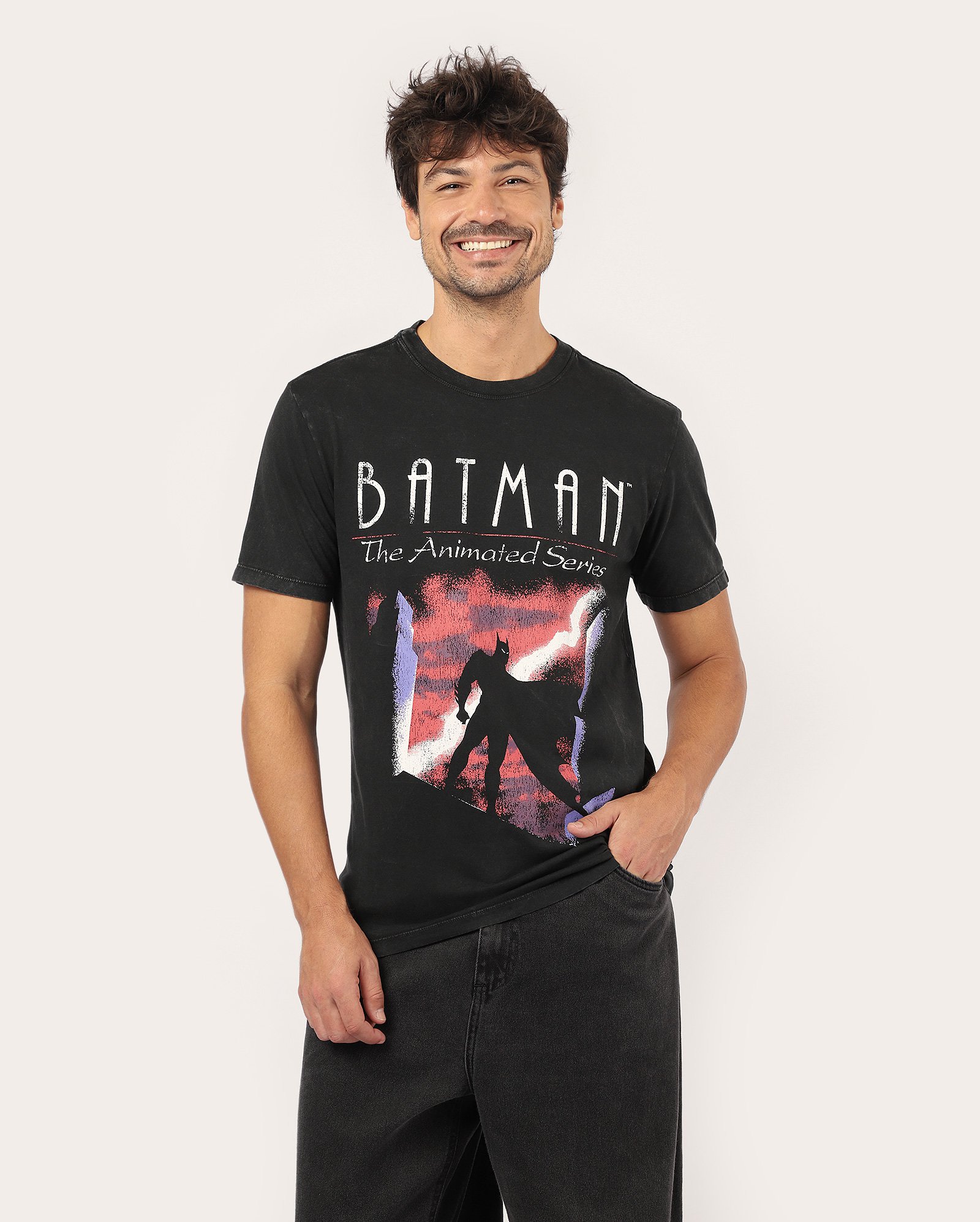 Riachuelo | Camiseta masculina regular Batman - preta | FANLAB