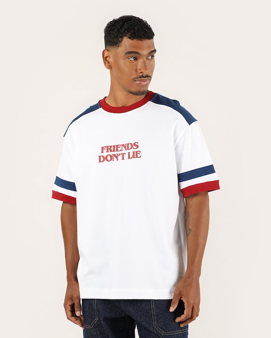 Camiseta masculina oversized Stranger Things
