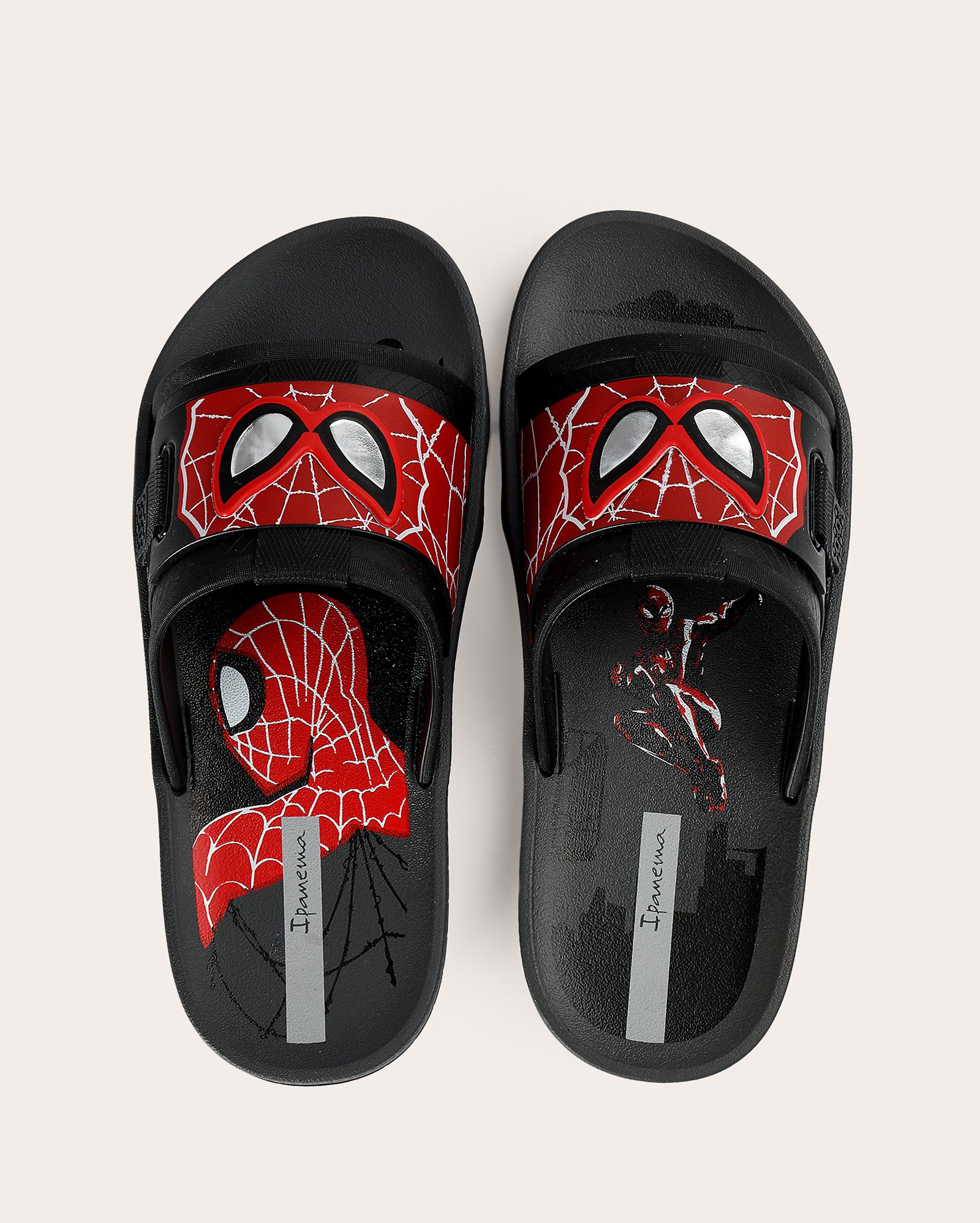Chinelo infantil slide Homem-Aranha - preto | Grendene