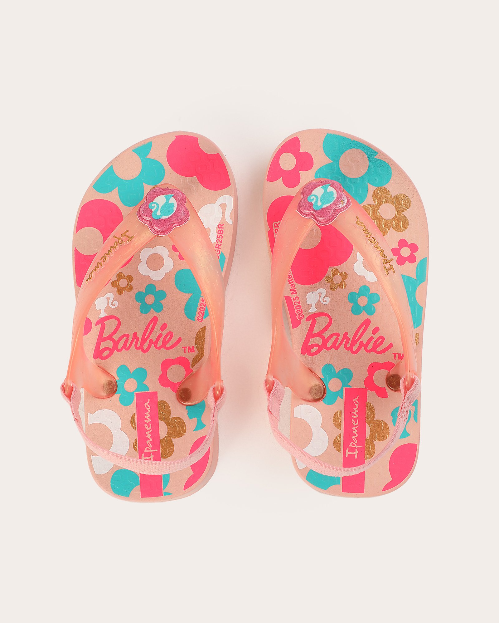 Sandália infantil Barbie floral - multicor | Ipanema