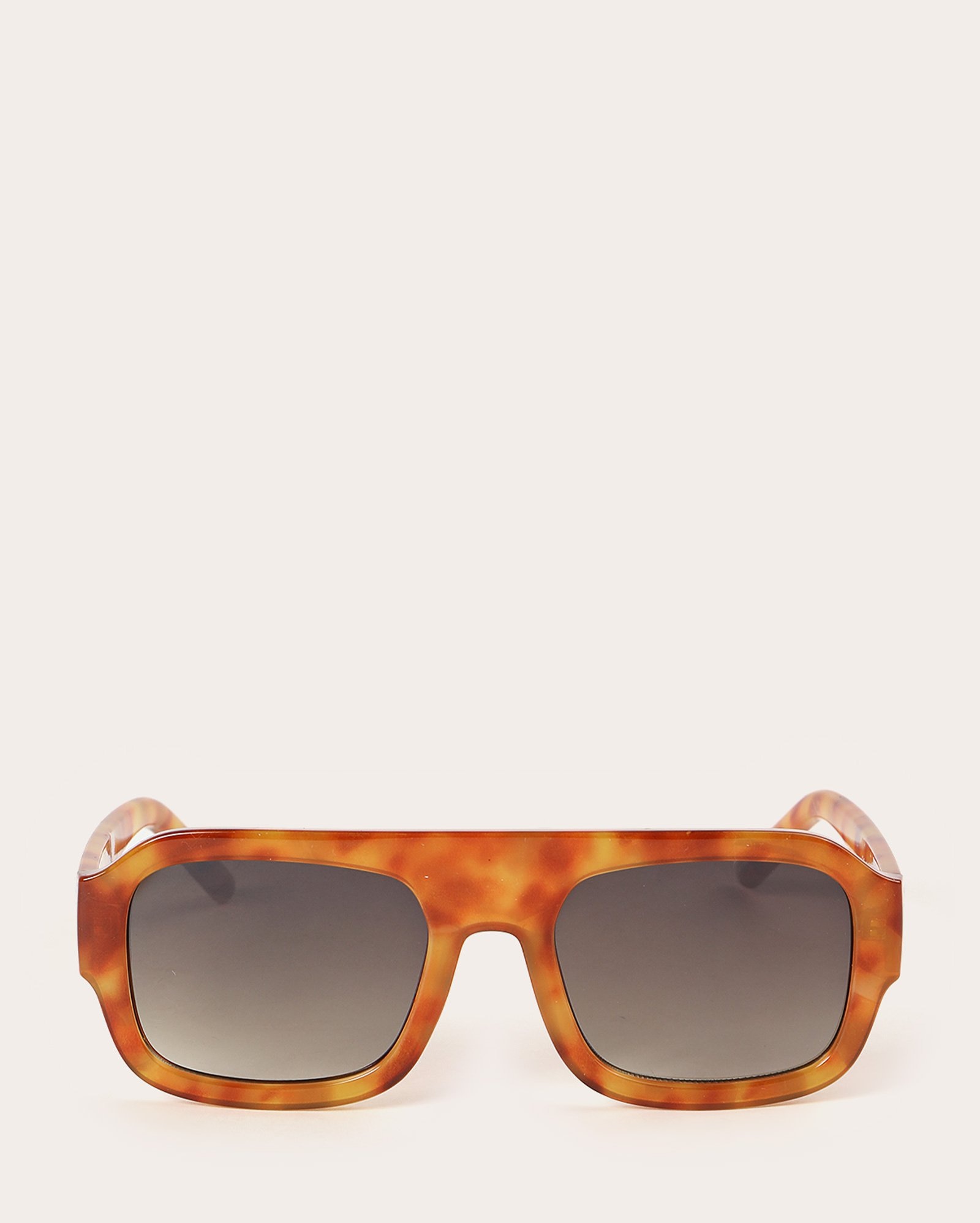Óculos de sol feminino retangular tartaruga marrom