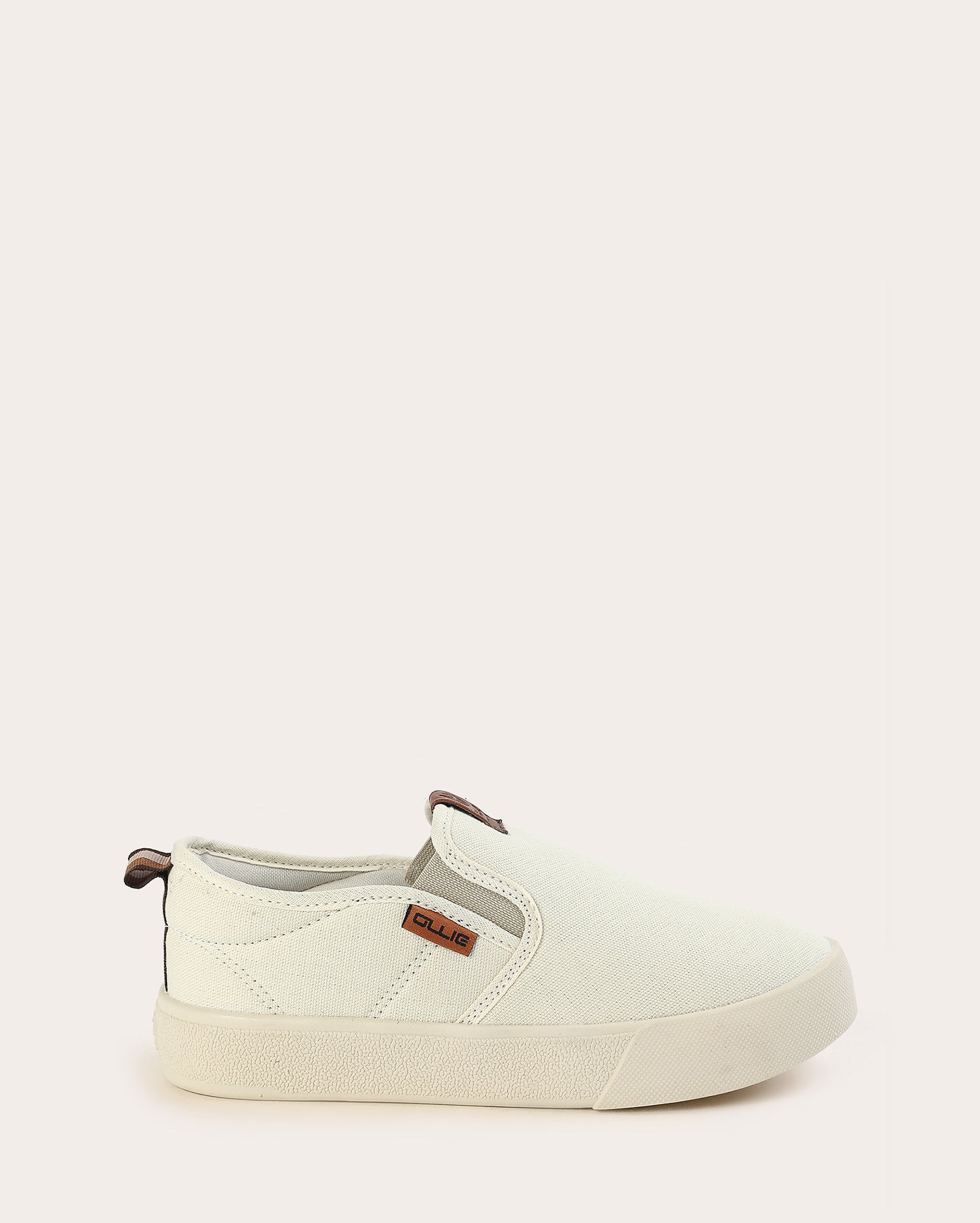 Tênis juvenil slip on Indy 2 - bege | Ollie