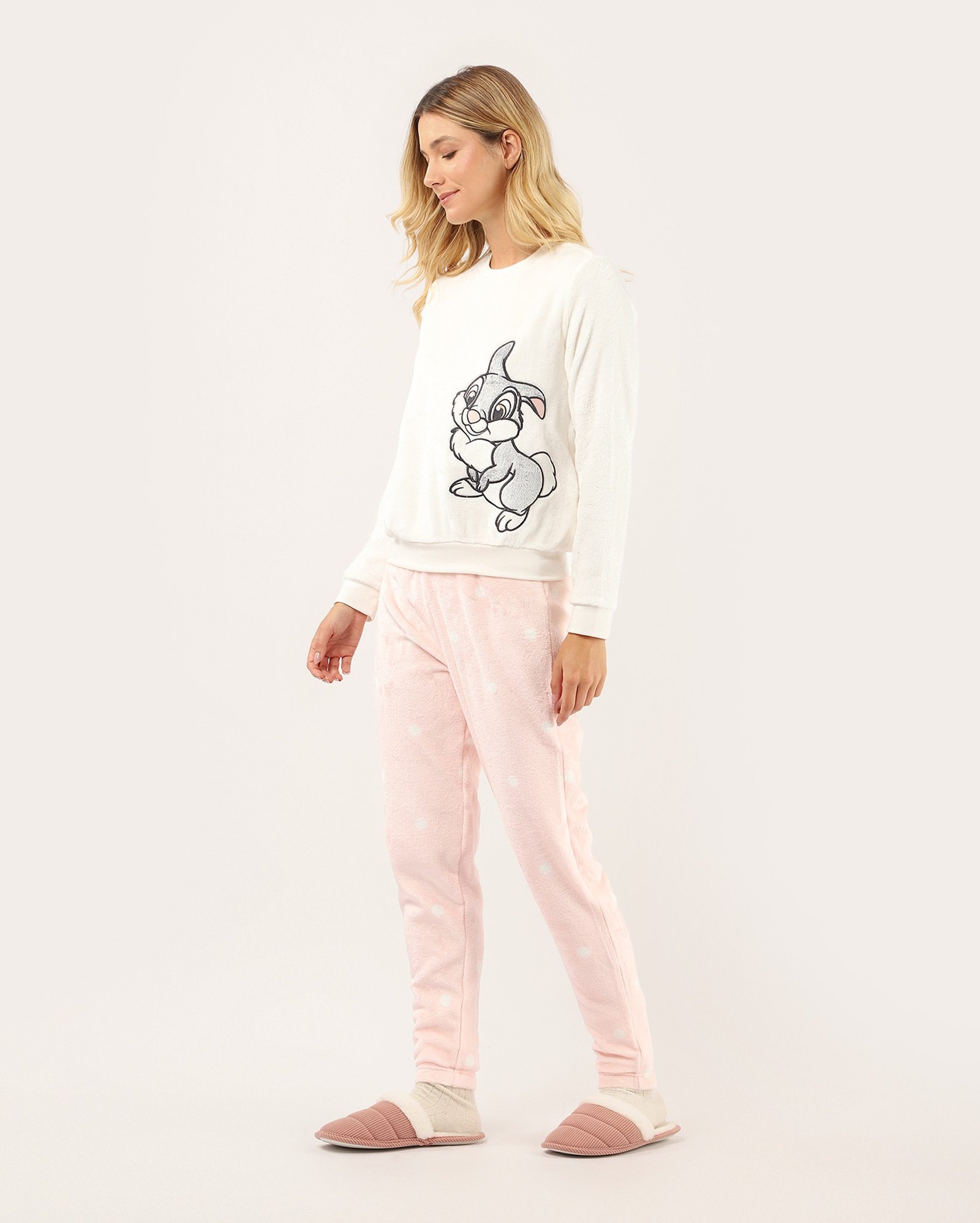 Pijama longo feminino Tambor - multicor | Disney