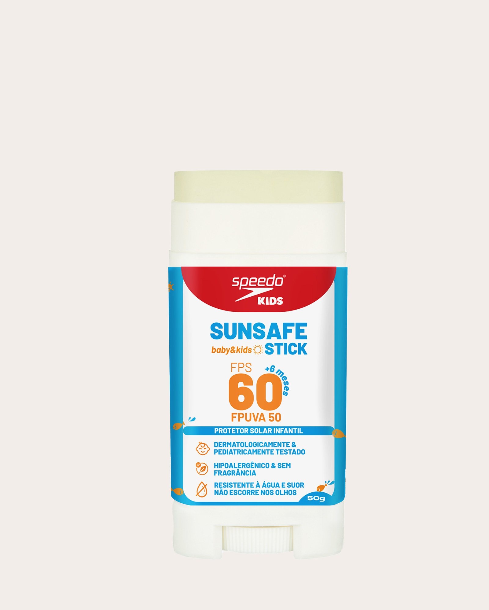 Protetor solar infantil Sunface Baby e Kids FPS60 FPUVA50 50g | Pink Cheeks