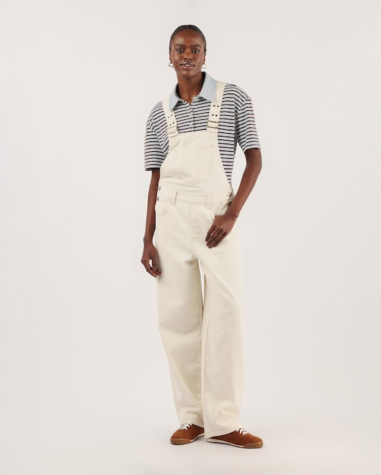 Polo feminina oversized suedine listrada - Azul Claro