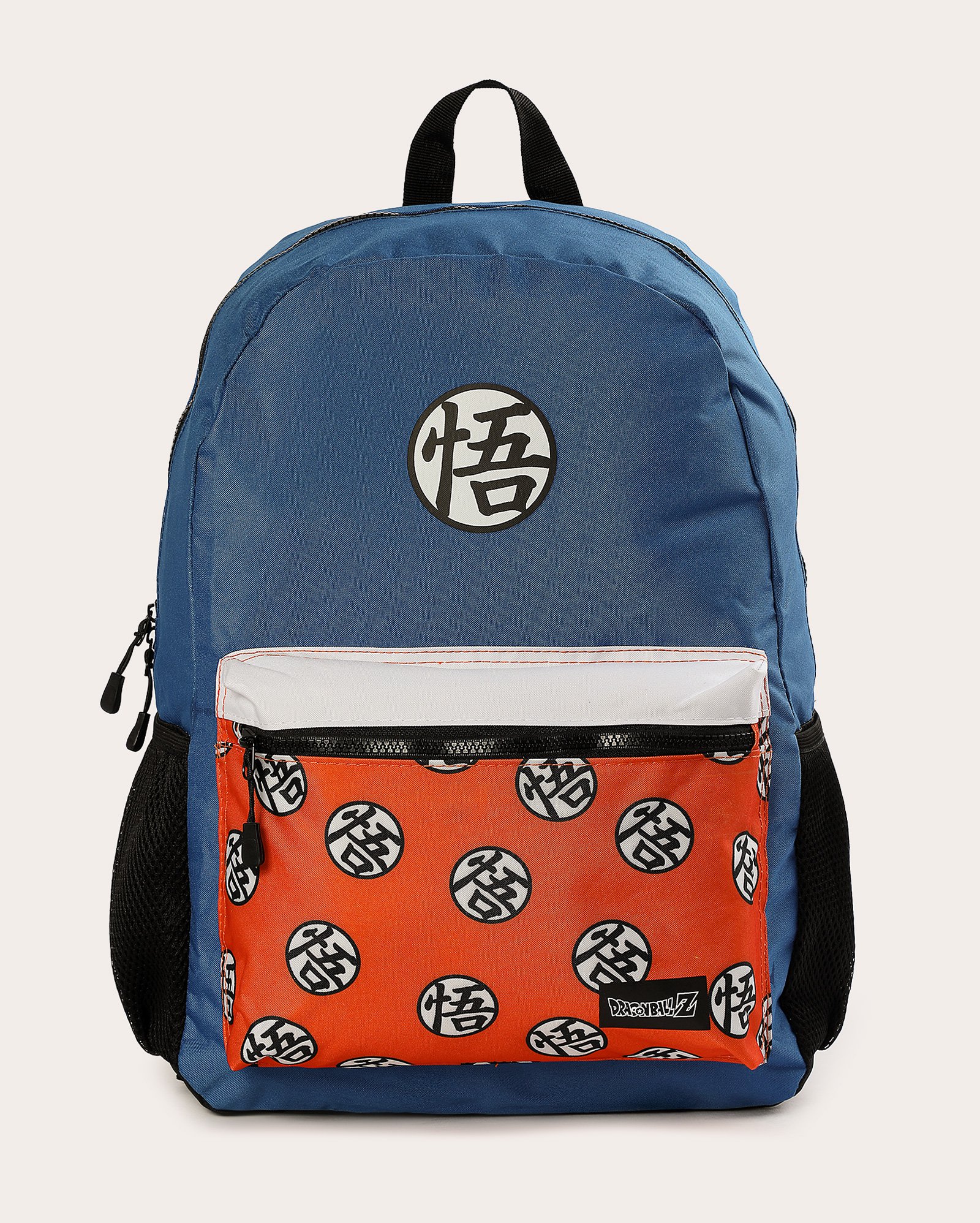 Mochila juvenil Dragon Ball Z com bolsos azul | Clio Style