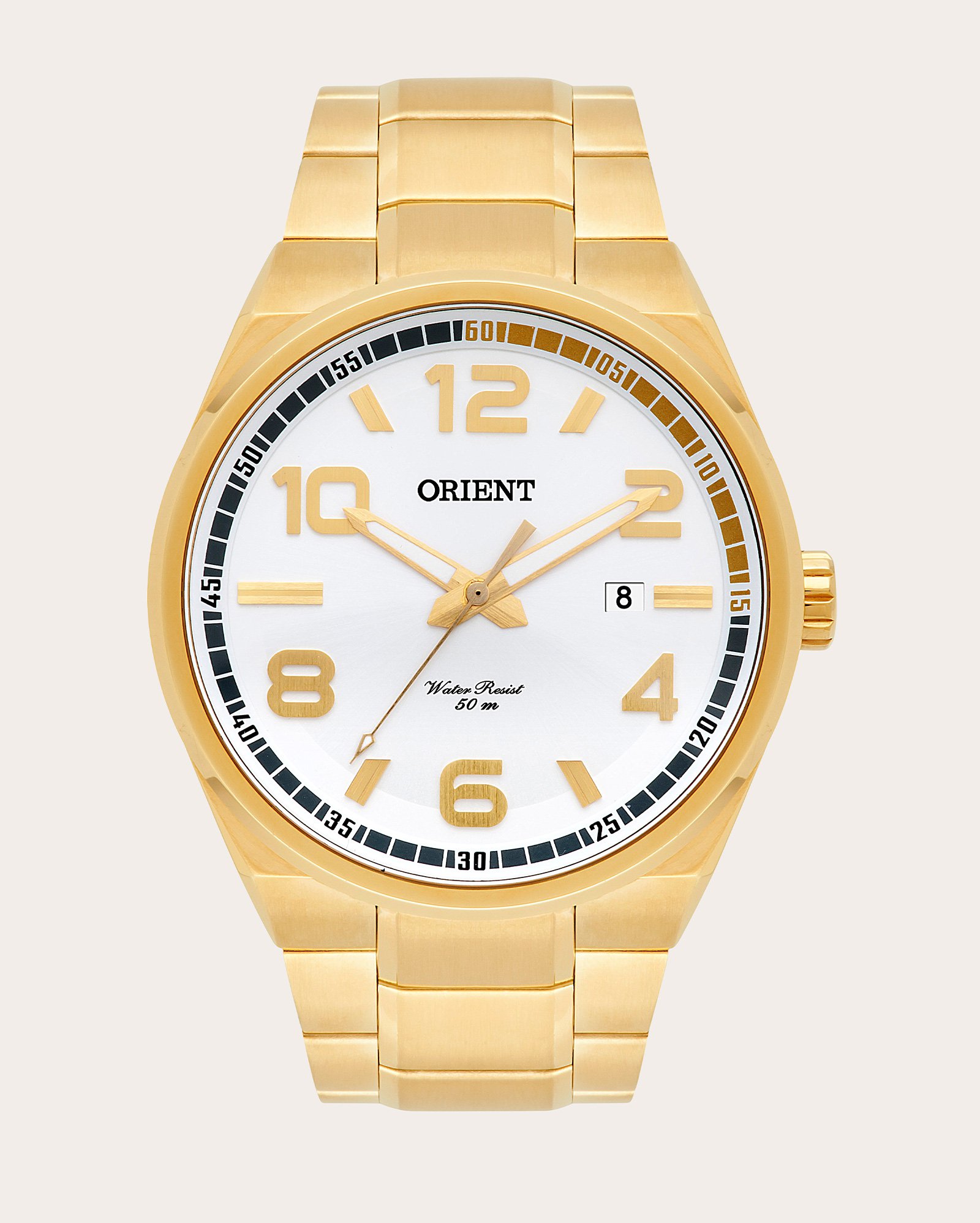 Relógio analógico masculino MGSS1134 S2KX dourado | Orient