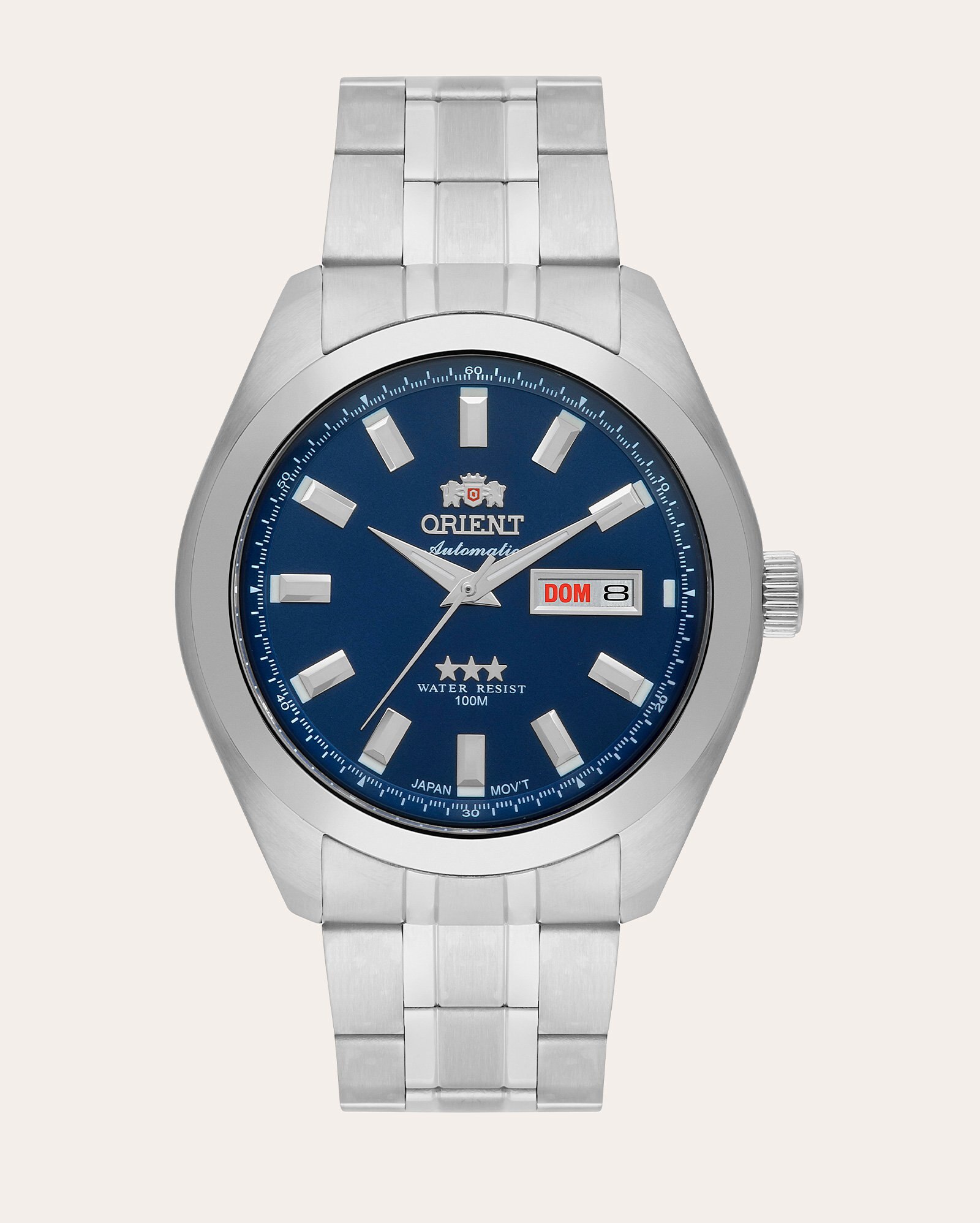 Relógio automático masculino 469SS075NH D1SX prata | Orient