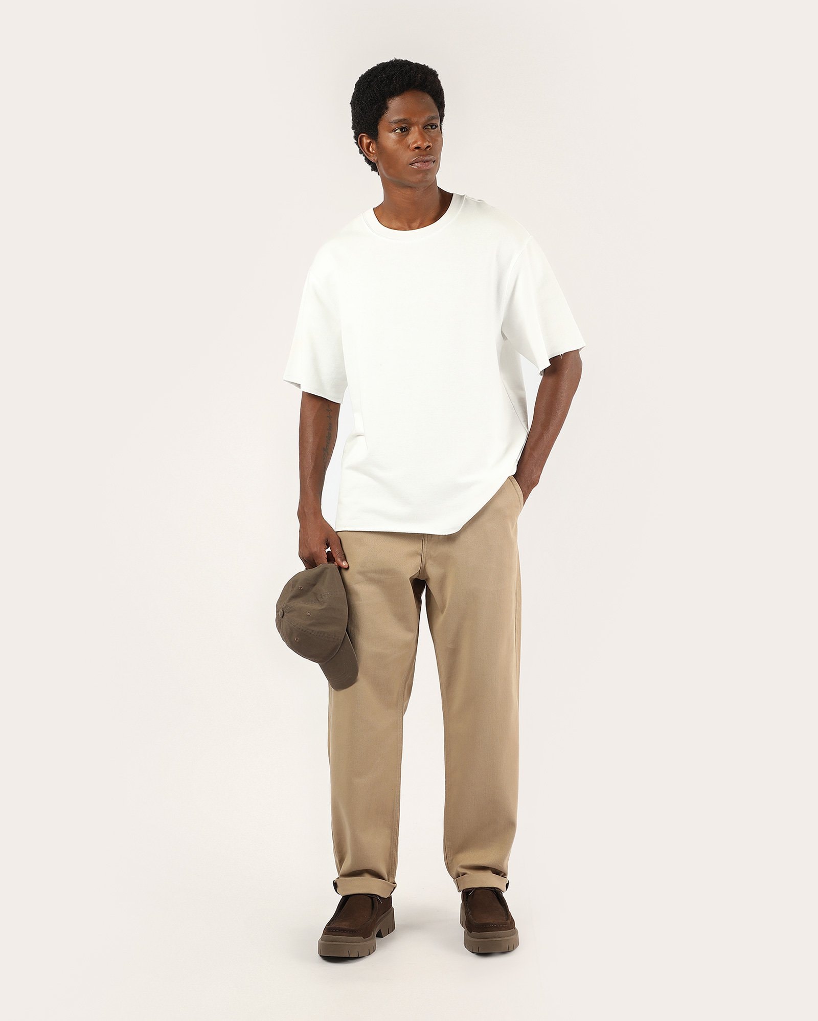 Calça sarja masculina loose - marrom | Pool Jeans