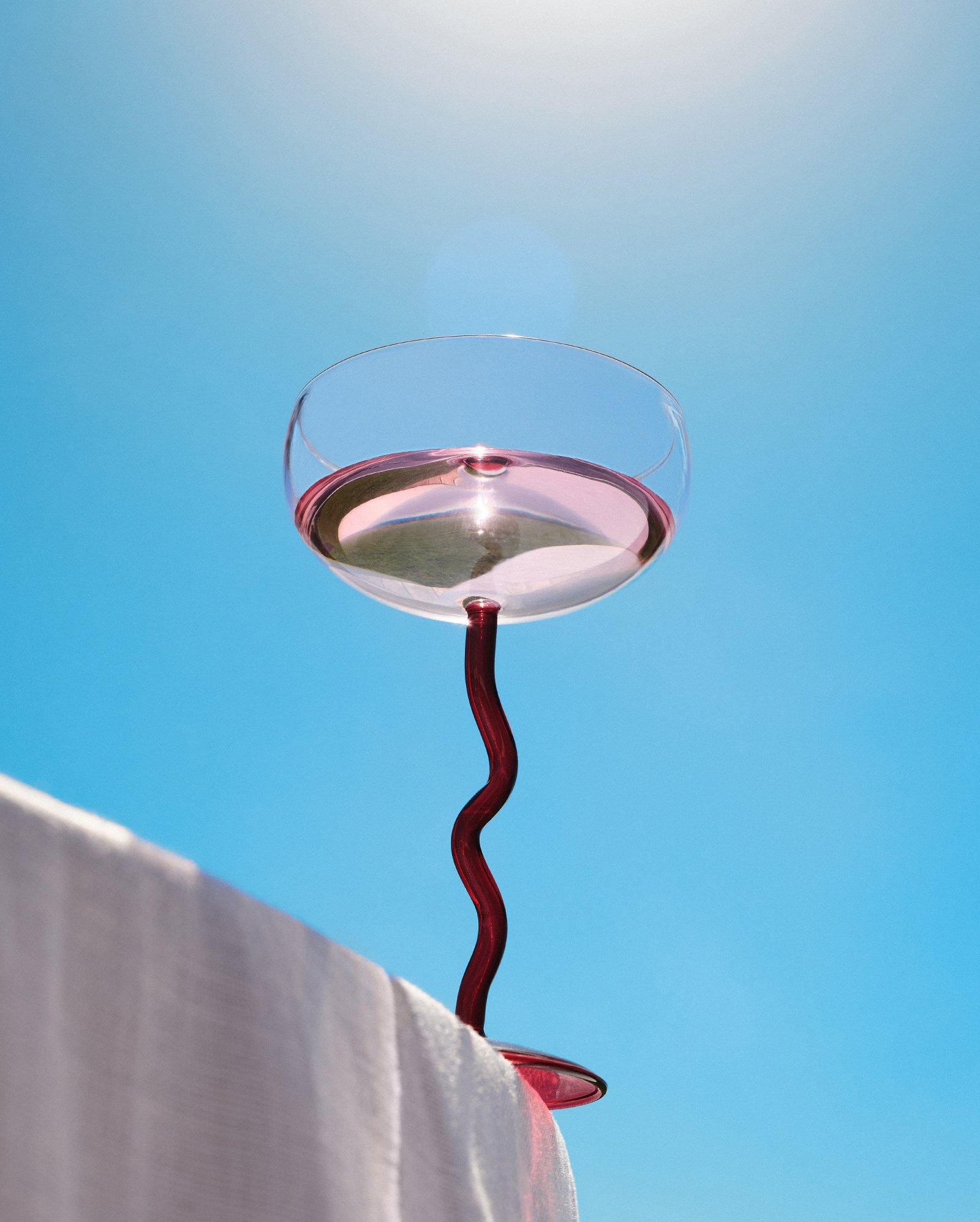 Taça de martini em vidro Triya