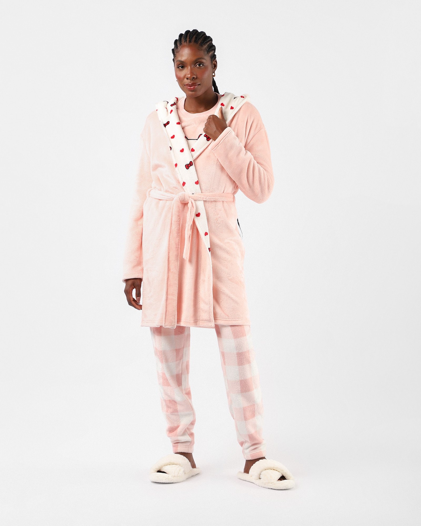 Robe feminino peluciado Hello Kitty - rosa | Sanrio