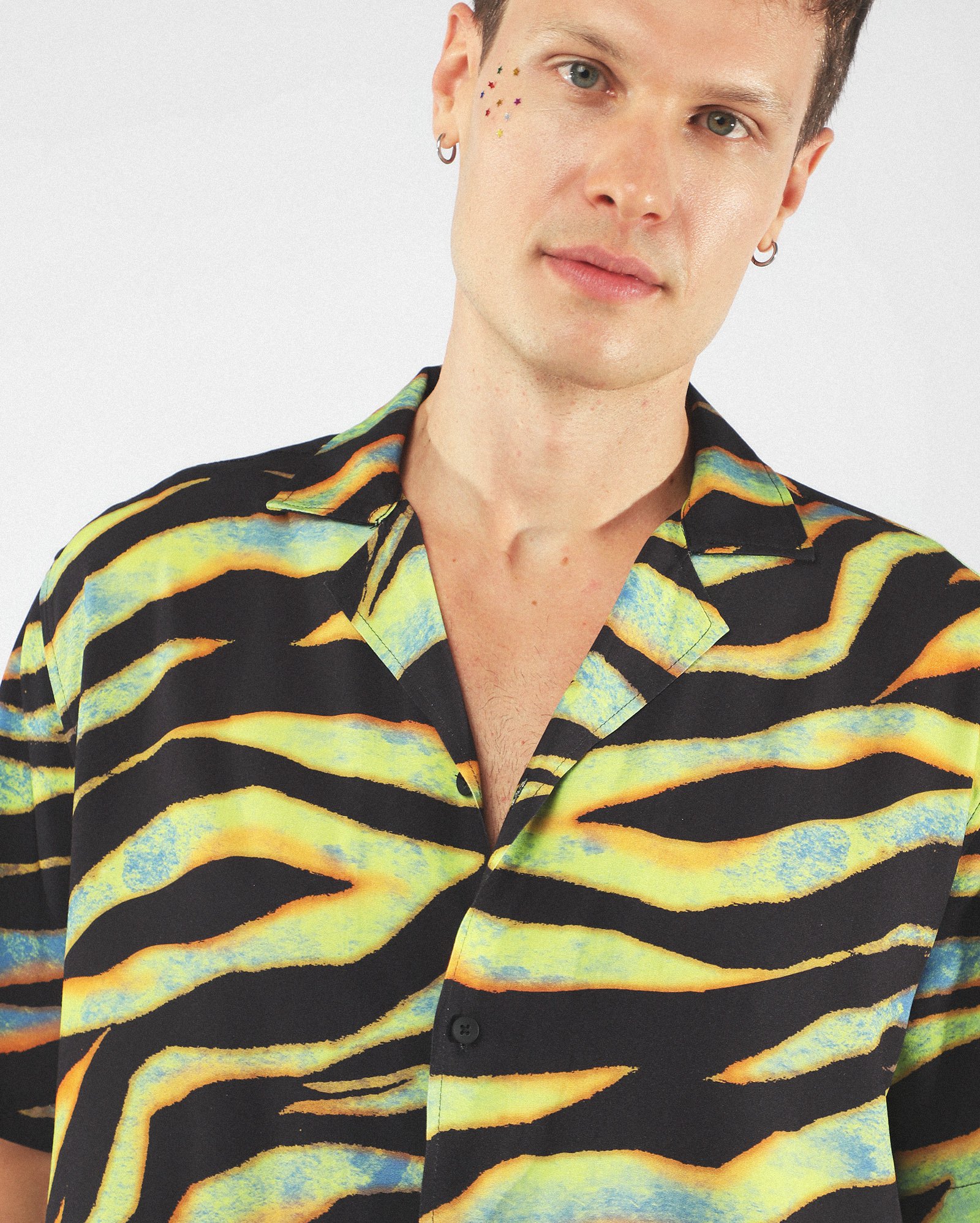 Camisa masculina bowling zebra - multicor — foto 4