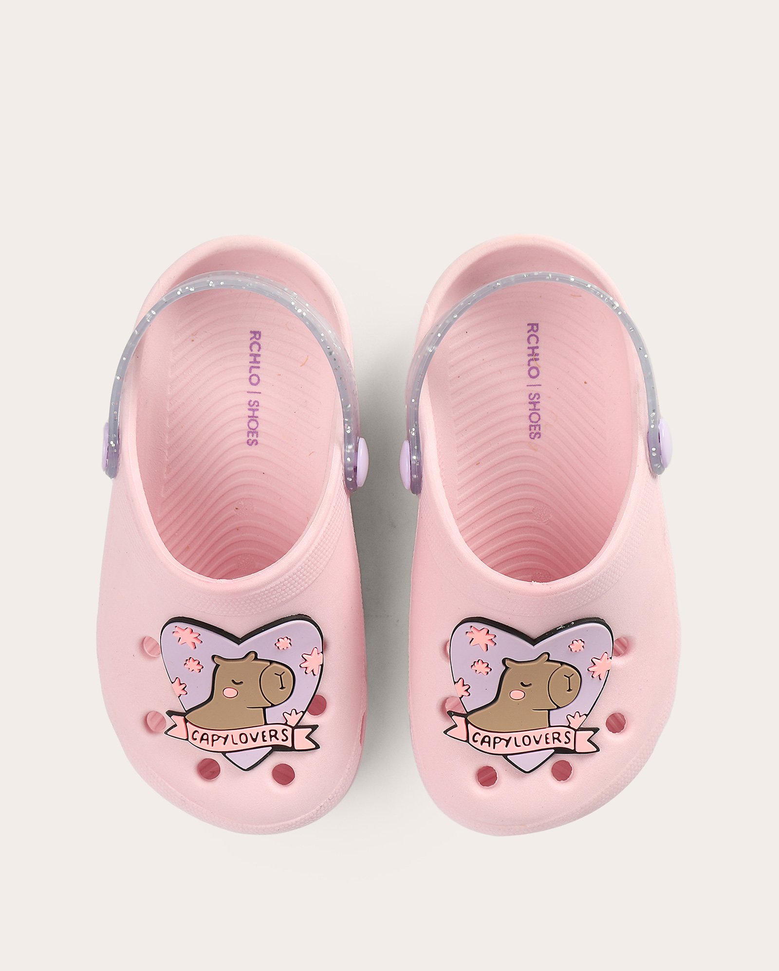 Sandália babuche infantil capivara - rosa