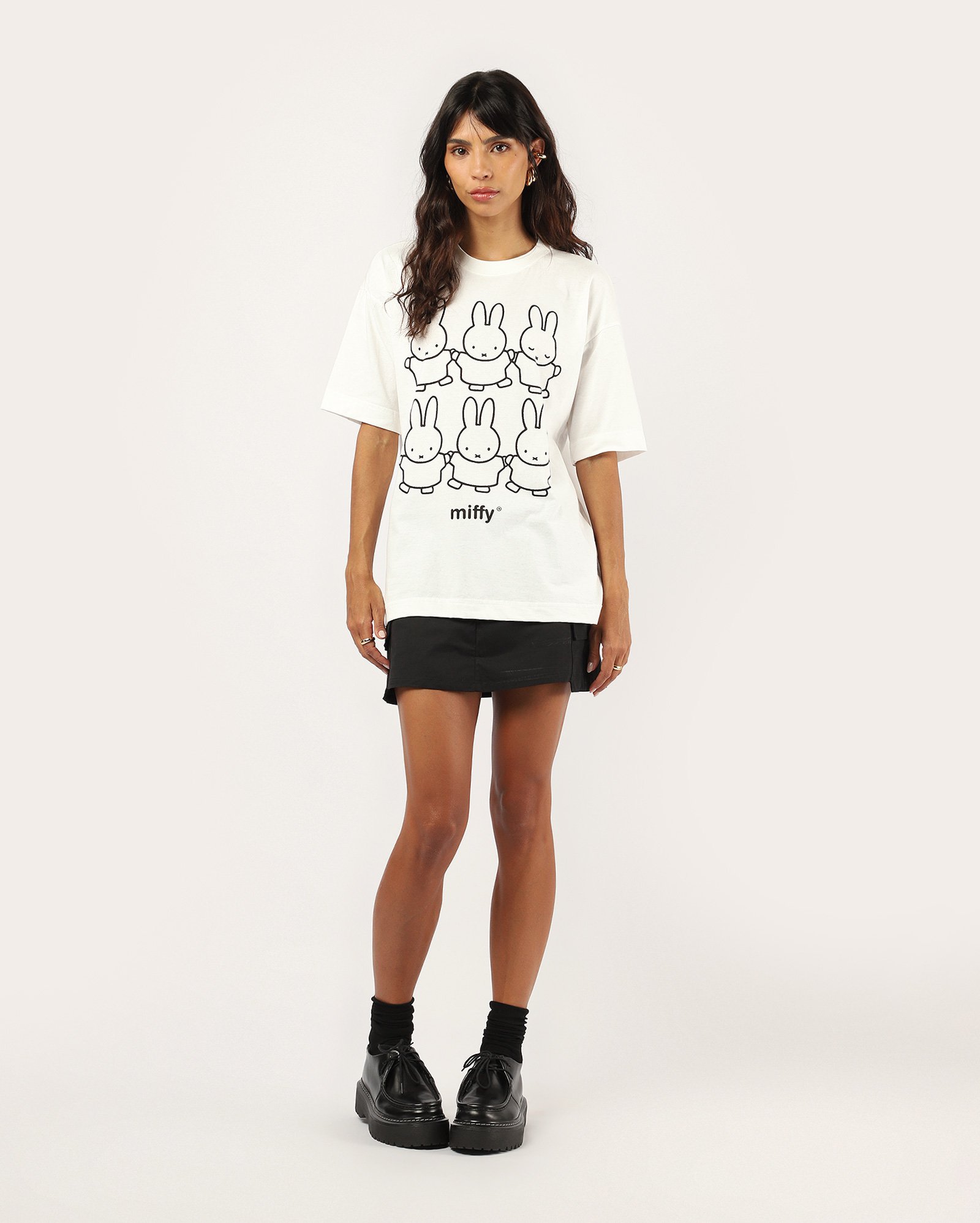Riachuelo | Camiseta feminina alongada - branca | Miffy