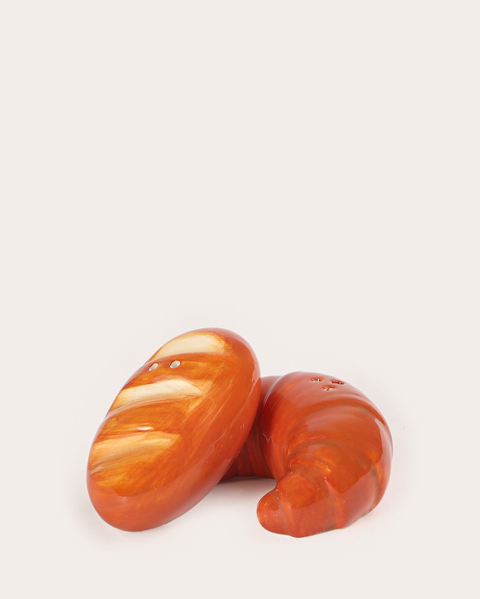 Kit saleiro + pimenteiro croissant - laranja | Casa Riachuelo